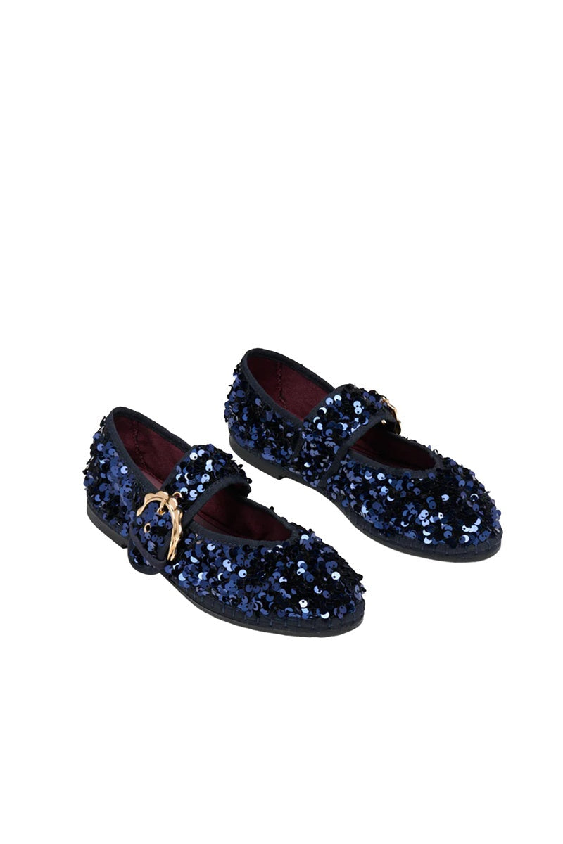 SOPHIE GLINDA NAVY FLATS